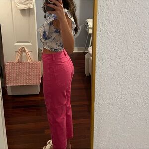 J Crew Hot Pink Pants size 27